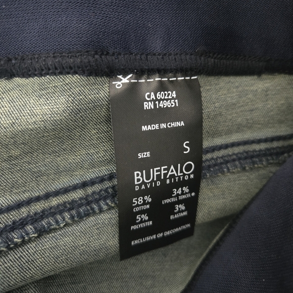 NWT Buffalo David Bitton Pull On Skinny Ankle Grazer Jeans - Picture 6 of 8